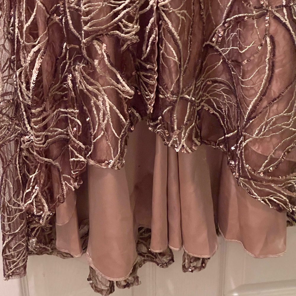 Aidan Mattox Mauve Champagne Evening Gown - image 6